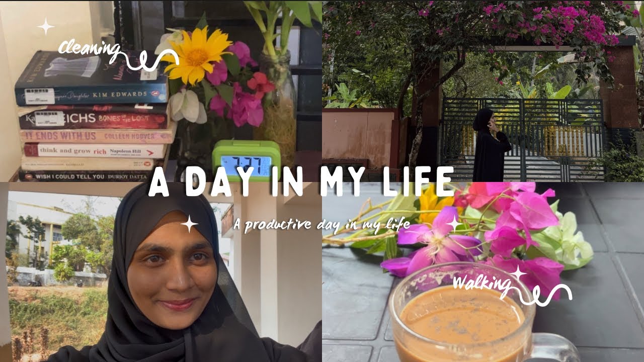 A day in my life✨|cleaning🧼|reading📖🌺🌻