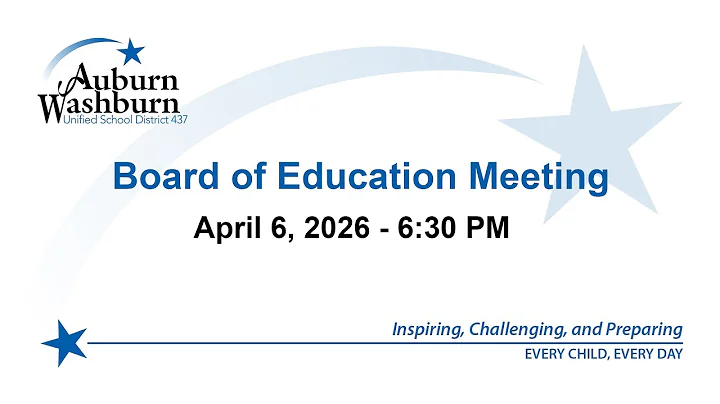 Board of Education Meeting: April 6, 2026 at 6:30 PM