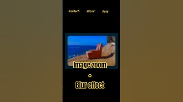 ✨How to Create Image Hover Zoom and Blur Effect with HTML & ✨ #coding #shorts