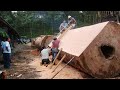 Dangerous Fastest Skill Heavy Equipment Wood Sawmill Machines, Modern Technology Woodworking Crucher