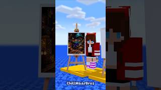 Help JJ Mizen draw Mikey - MAIZEN Funny Minecraft Animation #shorts #minecraft