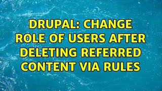 Drupal: Change role of users after deleting referred content via rules