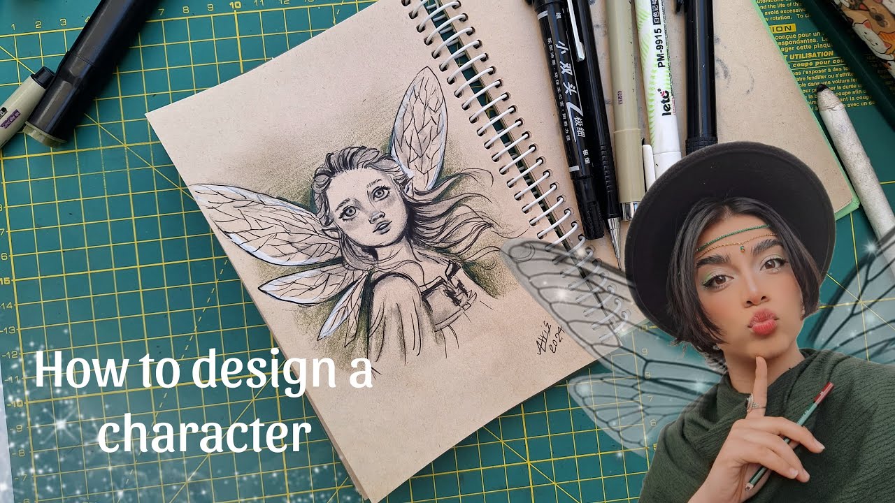 How to design a character |draw with me - YouTube