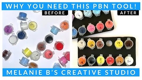 MY FAVORITE STORAGE TOOL FOR PAINT BY NUMBER PAINT POTS! Foam Paint Pot Storage Trays #PBNstorage