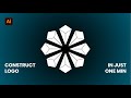 Geometric Logo Design in Adobe Illustrator Tutorial CC 2020 #shorts