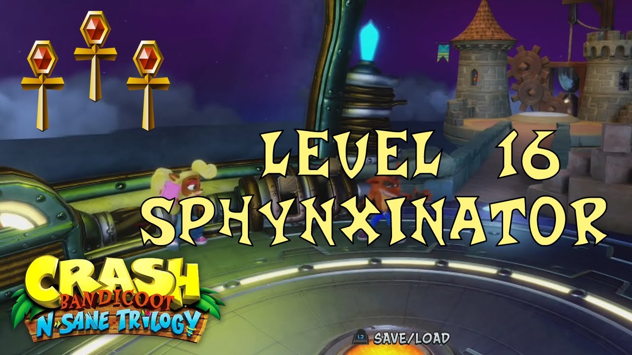 Crash Bandicoot 3 N Sane Trilogy GOLD RELIC LEVEL 16 (Sphynxinator