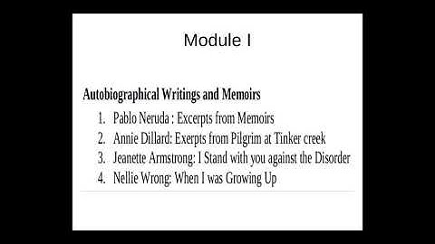 Signatures : Expressing the Self (A05 ) - Introduction