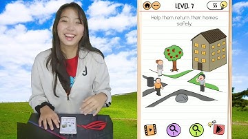 Brain Test 2 Naughty Microbes Level 7 Help them return their homes safely