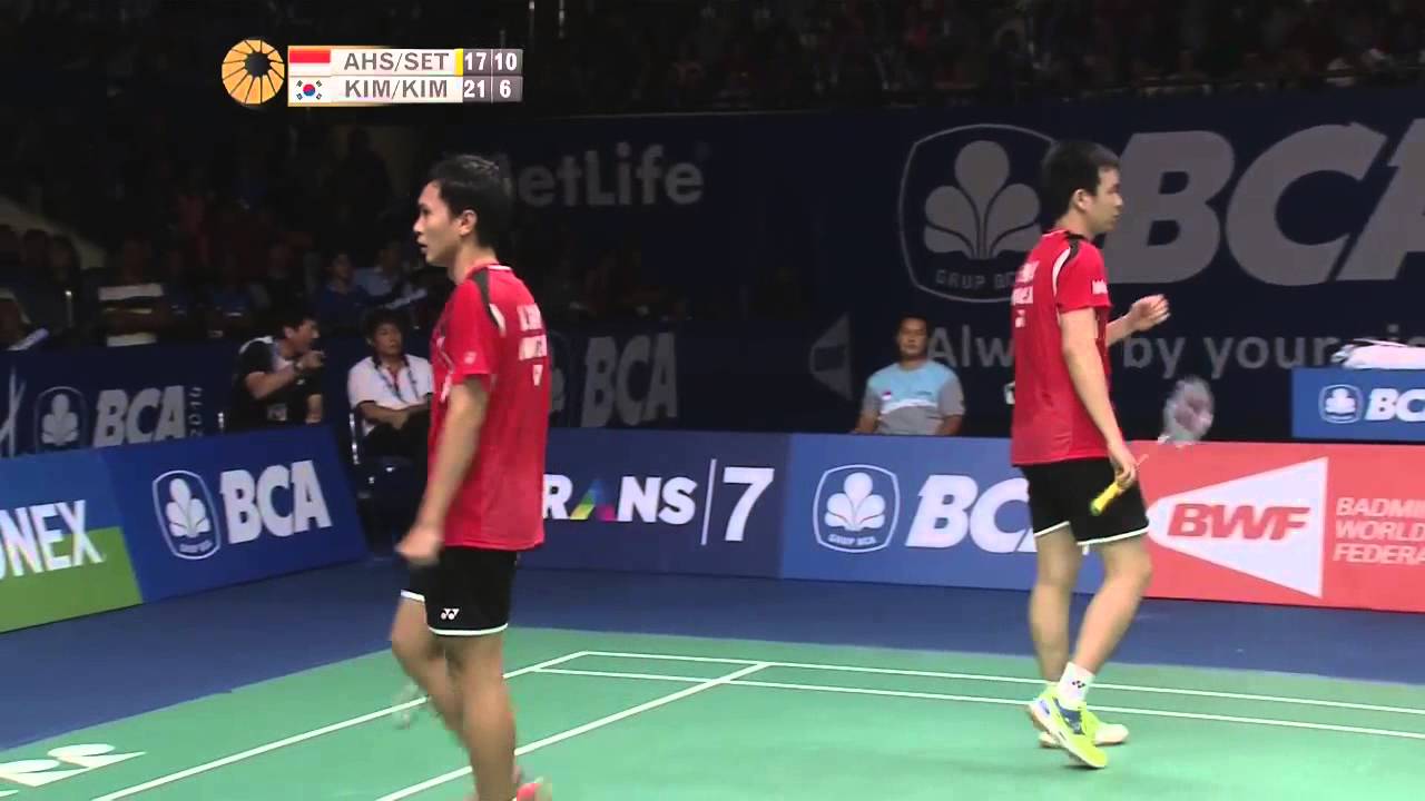 2014 BCA INDONESIA OPEN - SF - MD - Ahsan/Setiawan [1] (INA) VS Kim K J/Kim S R [4] (KOR)