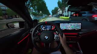 800HP BMW M4 POV - Cutting Up Dallas Highway at Night