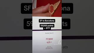 Flying to Europe in business class for only 37,000 points! #travelhacks #creditcard #cheapflights
