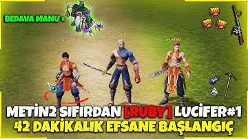 Metin2 TR Sıfırdan Epsiz Yardımsız [Ruby] Lucifer#1 I 42 Dakikalık Efsane Başlangıç! I Bedava Manu ?