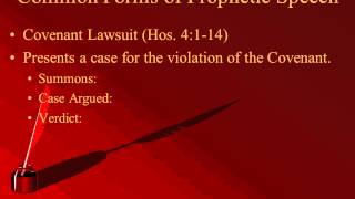 Biblical Literature Lecture 07 Prophetic Literature Forms of Prophetic Speech Biblical Literature Lecture 07 Prophetic Literature Introduction