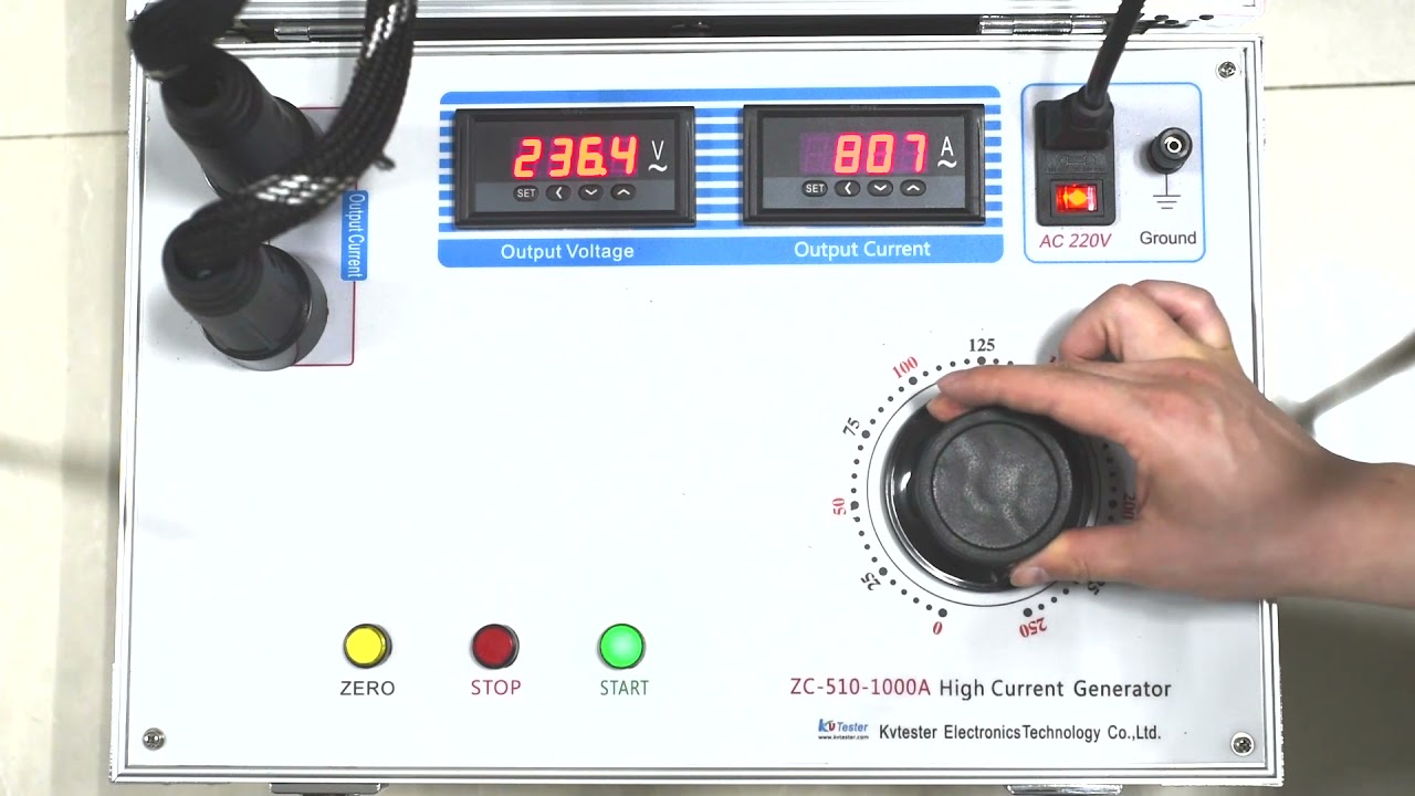 Primary injection current test set - YouTube