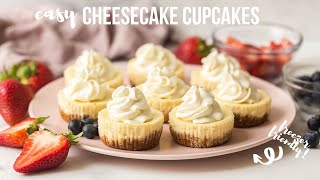 Cheesecake Cupcakes - make ahead and freezer friendly! | The Recipe Rebel