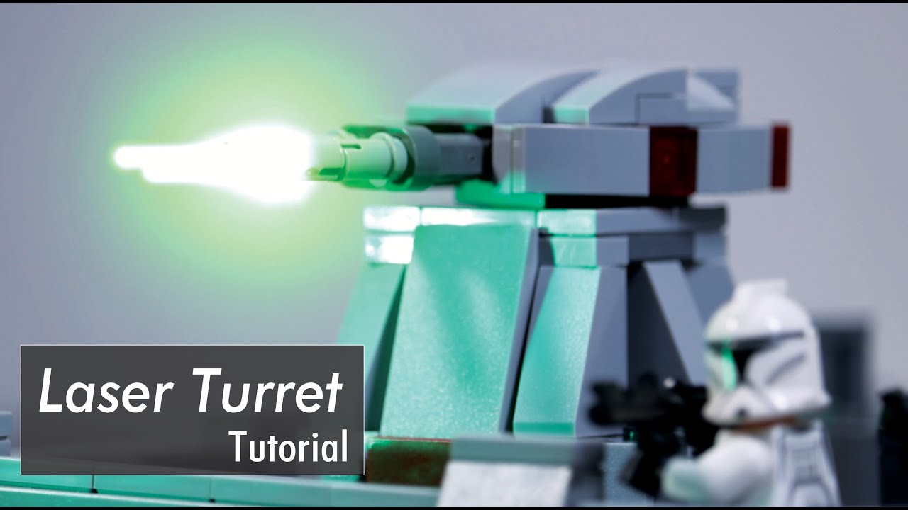 Republic laser turret tutorial | Lego StarWars stopmotion