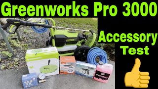 Greenworks Pro 3000 Accessory Test