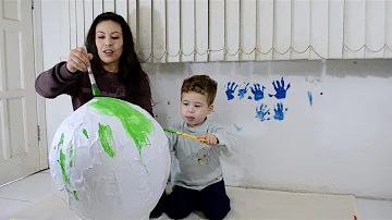 Como fazer pinhata com balão?