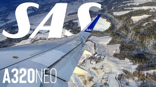 Flying to the Arctic on SAS | Oslo to Tromsø A320neo