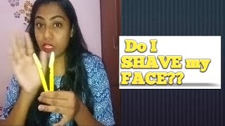 PAINLESS FACIAL HAIR REMOVAL at home | Do I Shave MY FACE ? | KOTHAPUDI SNEHA