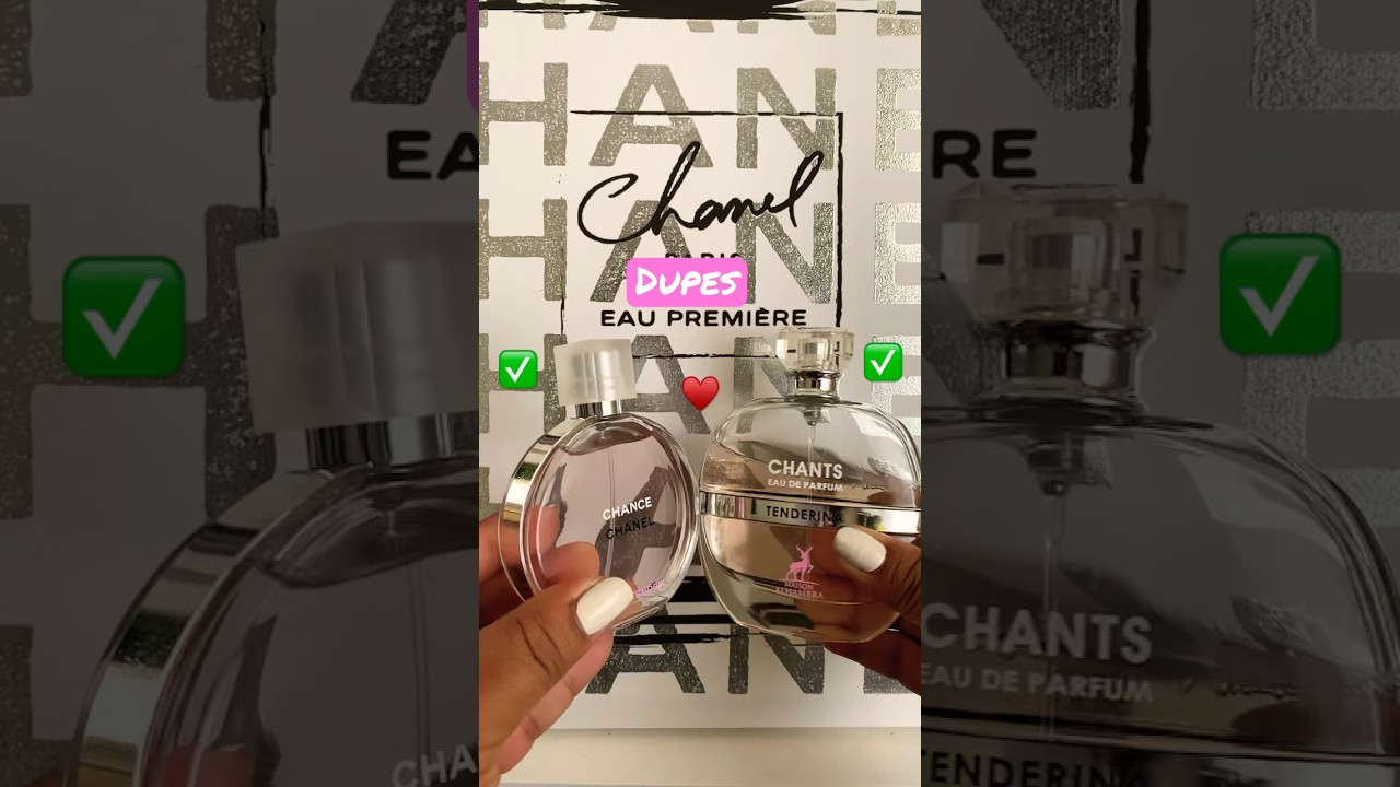 🔴CHANCE EAU TENDRE CHANEL V/S 🔴CHANTS TENDERINA MAISON ALHAMBRA 😍💖✓  #dupes 