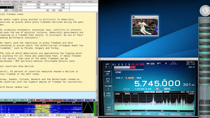 Voice Of America VOA Radiogram April 29 2017 on 5745Khz Shortwave Radio with SSTV