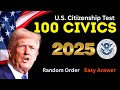 2025, random 100 civics questions and answers - U.S. citizenship interview I N400 Interview #n400