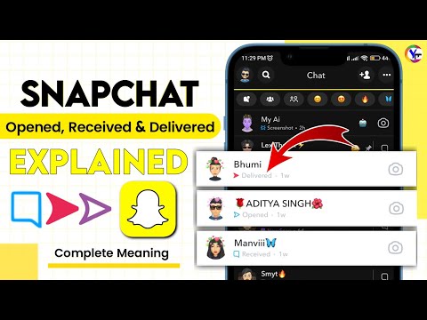 Snapchat Opened, Delivered And Received Meaning | Purple x Red Snap