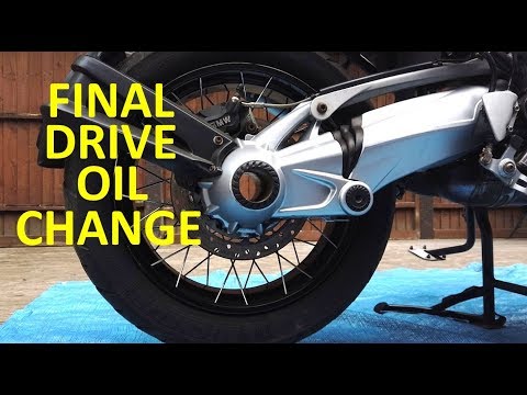 BMW R1200GS Adventure 2008 final drive Oil change