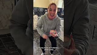 Tuna prank on husband gone wrong🤣🤮#funny#prank#couple#usaus#funnyvideos#fyp#fun