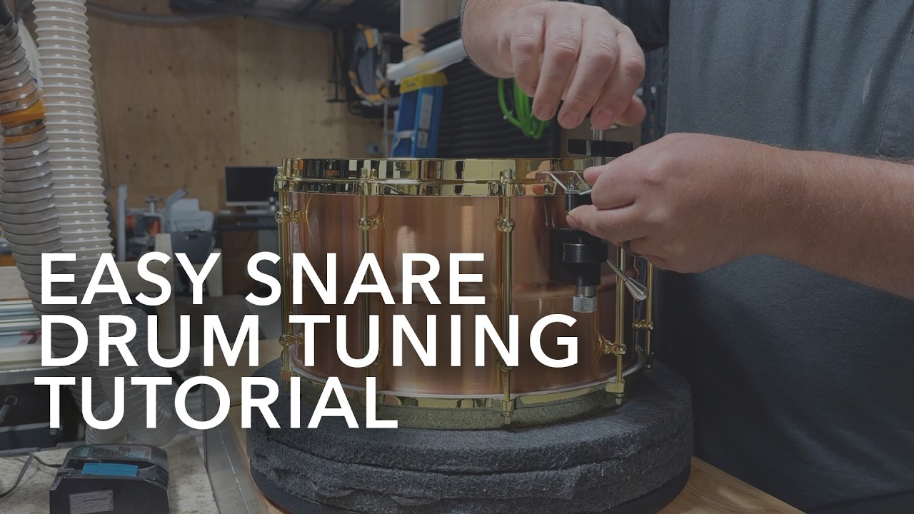 Easy Snare Drum Tuning Tutorial In Less Than 10 Minutes !!!