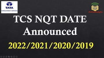 TCS NQT date announced |Batch 2022,2021,2020,2019| Steps for Registration|