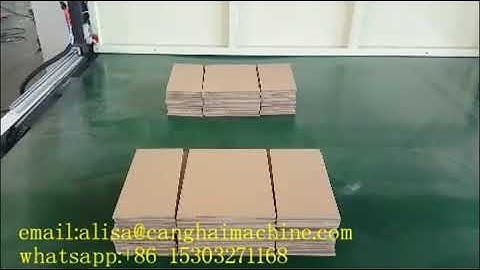 auto feeder slitter scorer with stacker machine