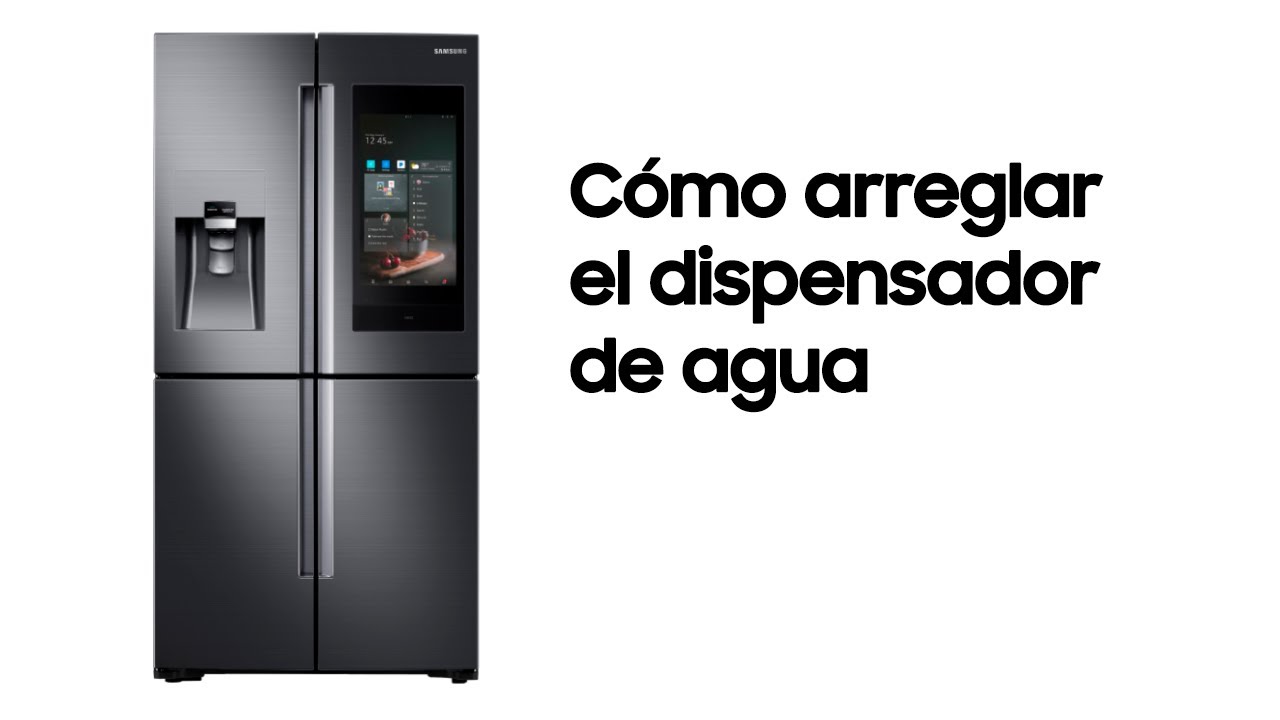 Frigorífico| Cómo arreglar el dispensador de agua - YouTube