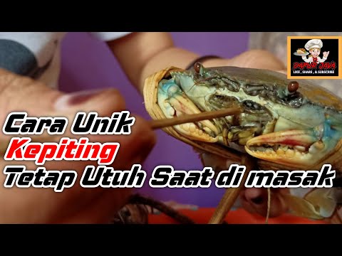 Cara Agar kepiting tetap utuh saat di masak - Dapur Java