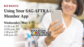 Biz Basics: Using Your SAG-AFTRA Member App screenshot 2