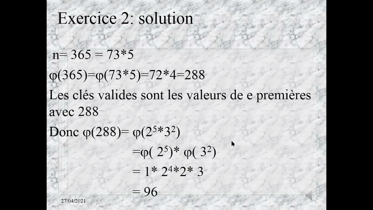 td cryptographie asymétrique RSA - YouTube