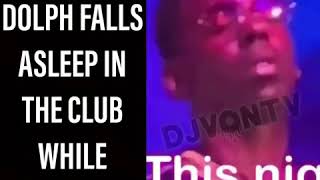 Young Dolph Falls asleep in the club while standing up