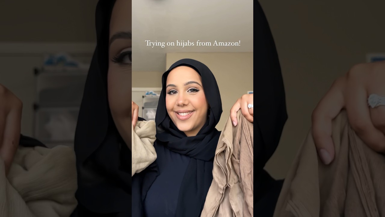Trying on hijabs from Amazon! 🧕🏼