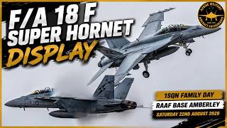 RAAF F/A-18F Super Hornet FULL DISPLAY | Raw Power at Amberley! 🇦🇺🔥
