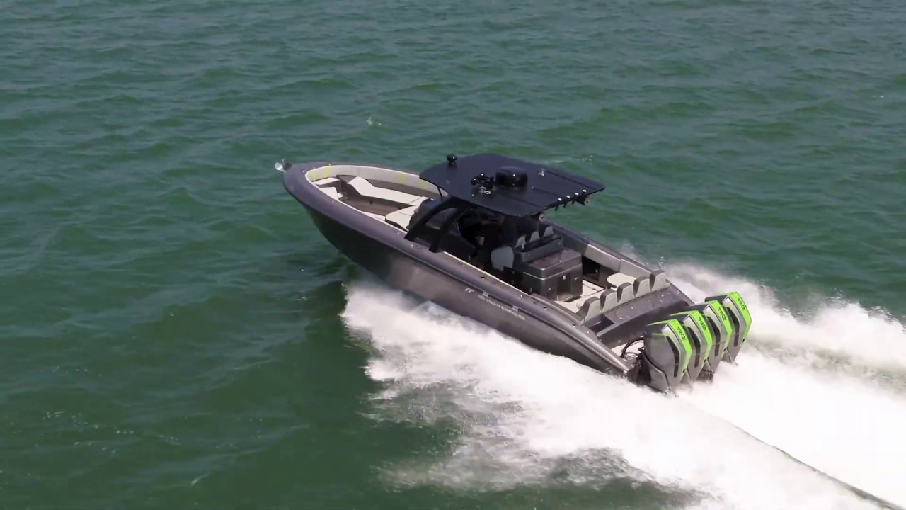 Midnight Express 37’ Open Powered By Quad 450R’s Mercury Marine YouTube