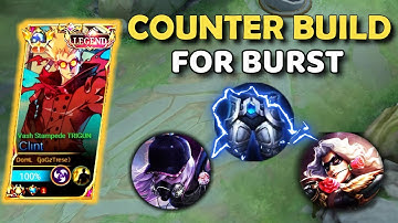 CLINT COUNTER BUILD FOR BURST - CLINT GAMEPLAY DESTROY LANCELOT & NATALIA ~ MLBB 2023