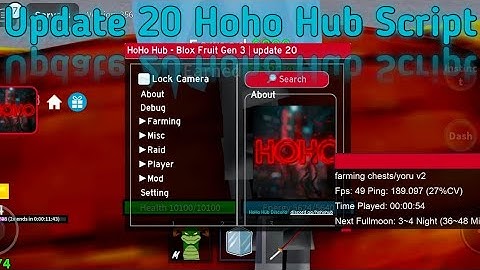 Update 20 Hoho Hub Script | Hydrogen - Fluxus - Delta - Arceus x - Codex Executor