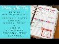 June Weekly Plan With Me - May 31 - June 6 in my Gillio Planner Vertical Layout &amp; Planner Chat