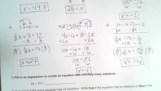 Unit 1A Study Guide Math 8
