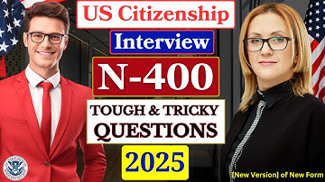 2025 Nieuw, echt interview over Amerikaans staatsburgerschap, N-400 naturalisatie-interview en -t...