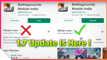BGMI 1.7 Update Is Here | How To Download 1.7 Update | BGMI Update Not Show On Play Store Problem |