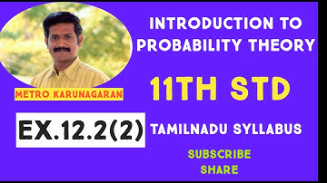 11th Std Maths Ex.12.2(2) If A and B are two events associated with a random experiment P(A)= 0.35