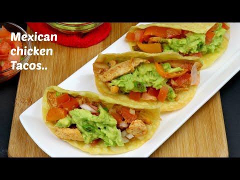 জনপ্রিয় মাক্সিকান চিকেন টাকোস | Chicken Mexican Tacos Recipe | Tacos With Chicken | Tacos