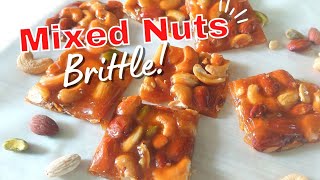 Mixed Nuts Brittle Super Easy Caramelized Nuts Only 3 Ingredients